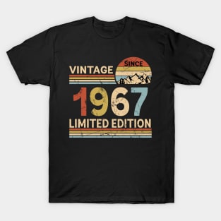 Vintage Since 1967 Limited Edition 56th Birthday Gift Vintage Men's T-Shirt